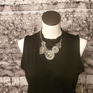 Premiere Design bronze leaf and flower necklace